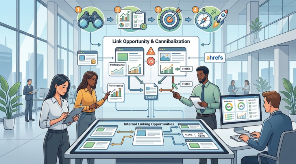 Find Keyword Cannibalization with Ahref's Link Opportunities (Complete Guide)